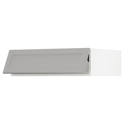 SEKTION Top cabinet for fridge/freezer, white/Lerhyttan light gray, 36x24x10 "