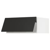 SEKTION Top cabinet for fridge/freezer, white/Nickebo matte anthracite, 36x24x15 "