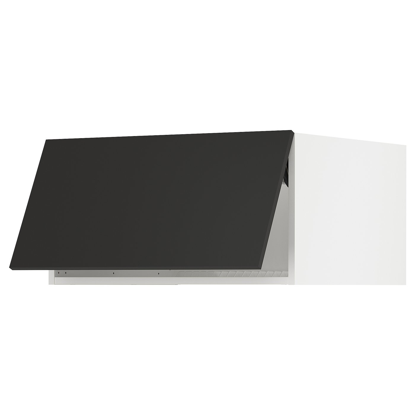 SEKTION top cabinet for fridge/freezer, white/Nickebo matte