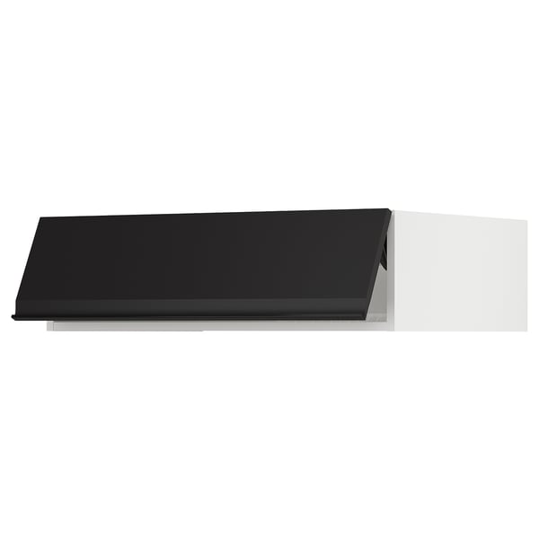 SEKTION Top cabinet for fridge/freezer, white/Upplöv matte anthracite, 36x24x10 "