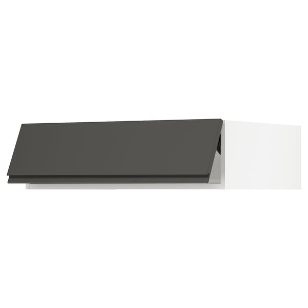 SEKTION Top cabinet for fridge/freezer, white/Voxtorp dark gray, 36x24x10 "