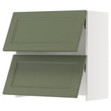 SEKTION Wall cab f bu-in extr hood w po, white/Axstad gray-green, 30x15x30 "