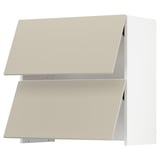 SEKTION Wall cab f bu-in extr hood w po, white/Havstorp beige, 30x15x30 "