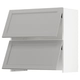 SEKTION Wall cab f bu-in extr hood w po, white/Lerhyttan light gray, 30x15x30 "