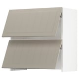 SEKTION Wall cab f bu-in extr hood w po, white/Stensund beige, 30x15x30 "