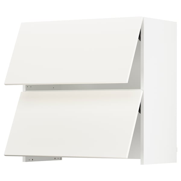 SEKTION Wall cab f bu-in extr hood w po, white/Veddinge white, 30x15x30 "