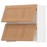 SEKTION Wall cab f bu-in extr hood w po, white/Vedhamn oak, 30x15x30 "