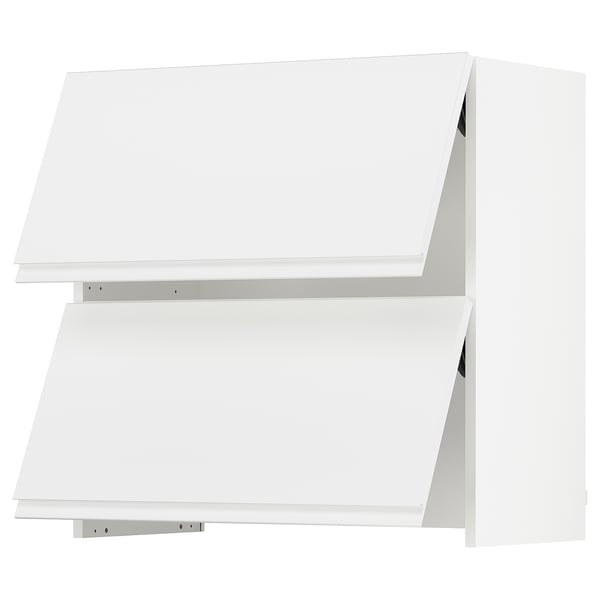 SEKTION Wall cab f bu-in extr hood w po, white/Voxtorp matte white, 30x15x30 "