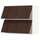 SEKTION Wall cab horizo 2 doors w push-open, white/Sinarp brown, 36x15x30 "