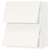 SEKTION Wall cab horizo 2 doors w push-open, white/Veddinge white, 24x15x30 "