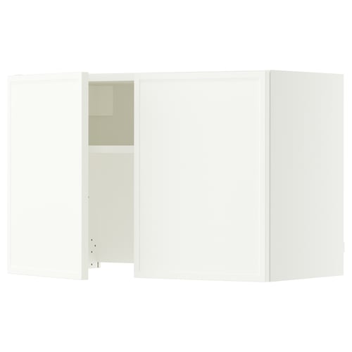 SEKTION Wall cab w built-in range hood, white/Aspudden matte white, 30x15x20 "