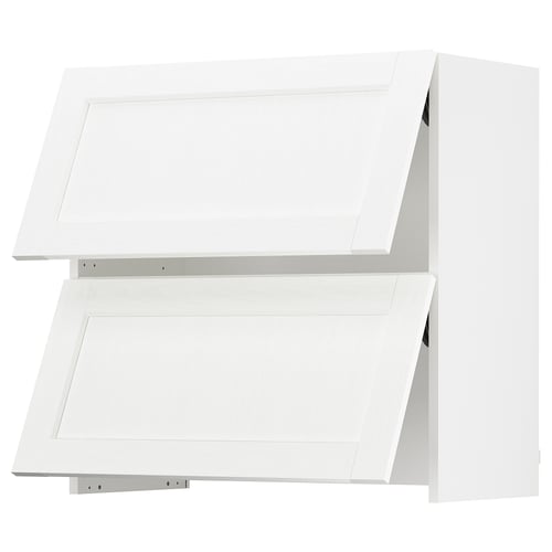 White SEKTION extractor hood with cabinets, sleek design.