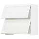 SEKTION Wall cab w built-in range hood, white Enköping/white wood effect, 30x15x30 "