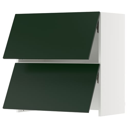 SEKTION kitchen hood, dark green, minimalist, two-tiered flaps.