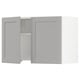 SEKTION Wall cab w built-in range hood, white/Lerhyttan light gray, 30x15x20 "