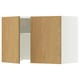 SEKTION Wall cab w built-in range hood, white/Sinarp oak veneer, 30x15x20 "