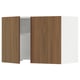 SEKTION Wall cab w built-in range hood, white/Tistorp brown walnut effect, 30x15x20 "