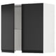 SEKTION Wall cab w built-in range hood, white/Upplöv matte anthracite, 30x15x30 "