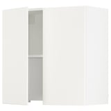 SEKTION Wall cab w built-in range hood, white/Veddinge white, 30x15x30 "