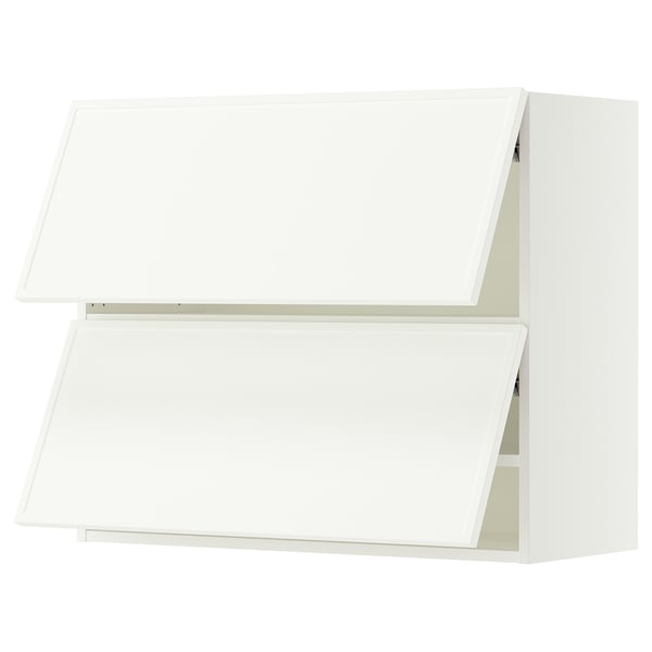 SEKTION Wall cabinet horizontal w 2 doors, white/Aspudden matte white, 36x15x30 "