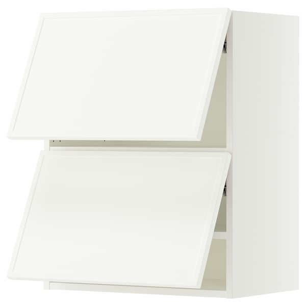 SEKTION Wall cabinet horizontal w 2 doors, white/Aspudden matte white, 24x15x30 "
