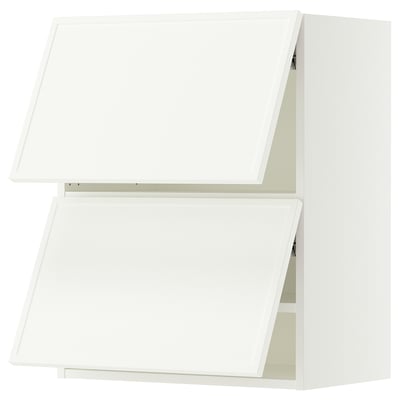 SEKTION Wall cabinet horizontal w 2 doors, white/Aspudden matte white, 24x15x30 "