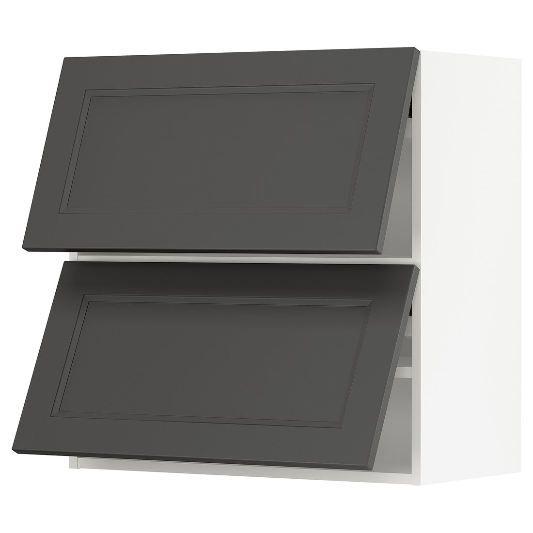 SEKTION Wall horizontal w 2 doors white/Axstad dark gray IKEA