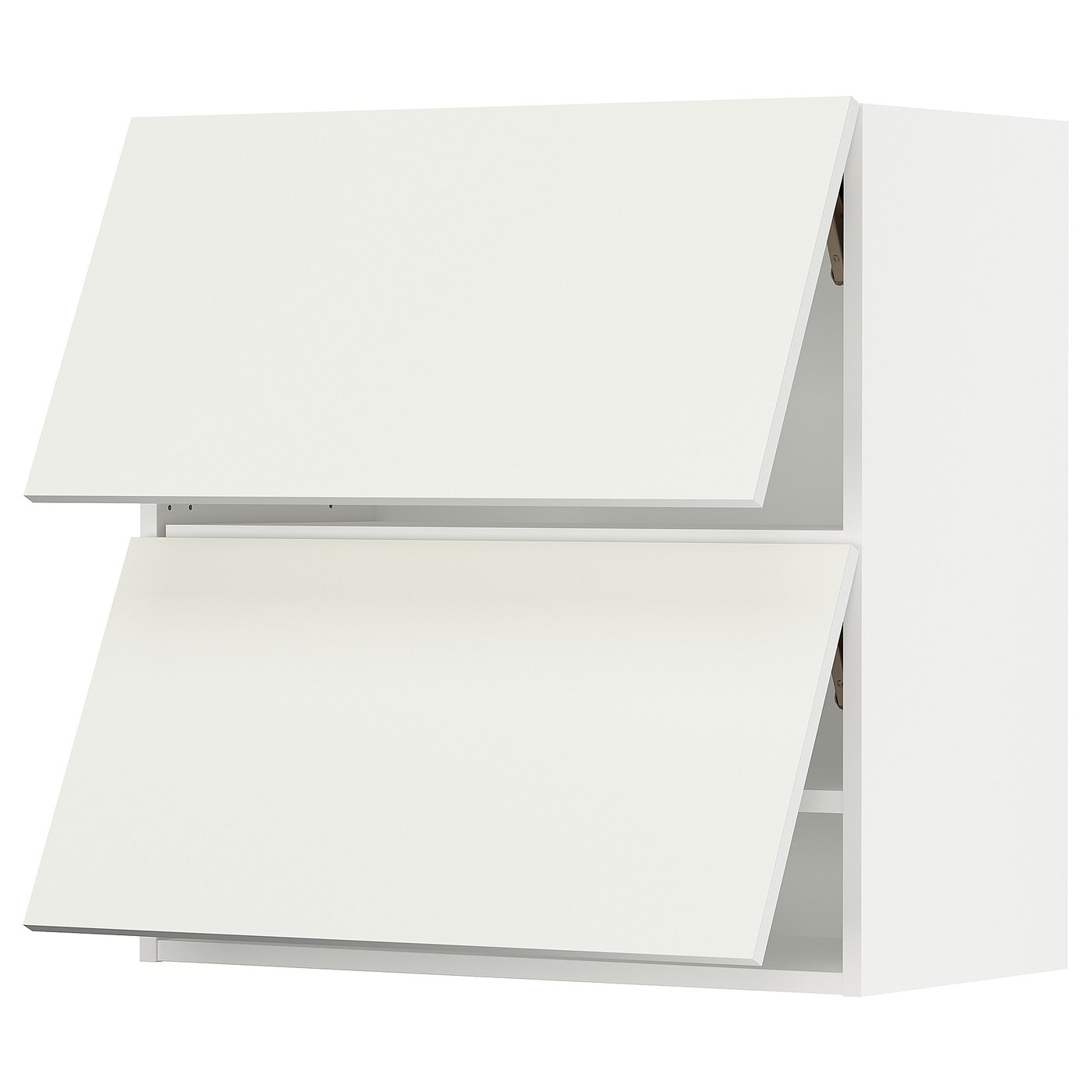 SEKTION wall cabinet horizontal w 2 doors, white/Vallstena white