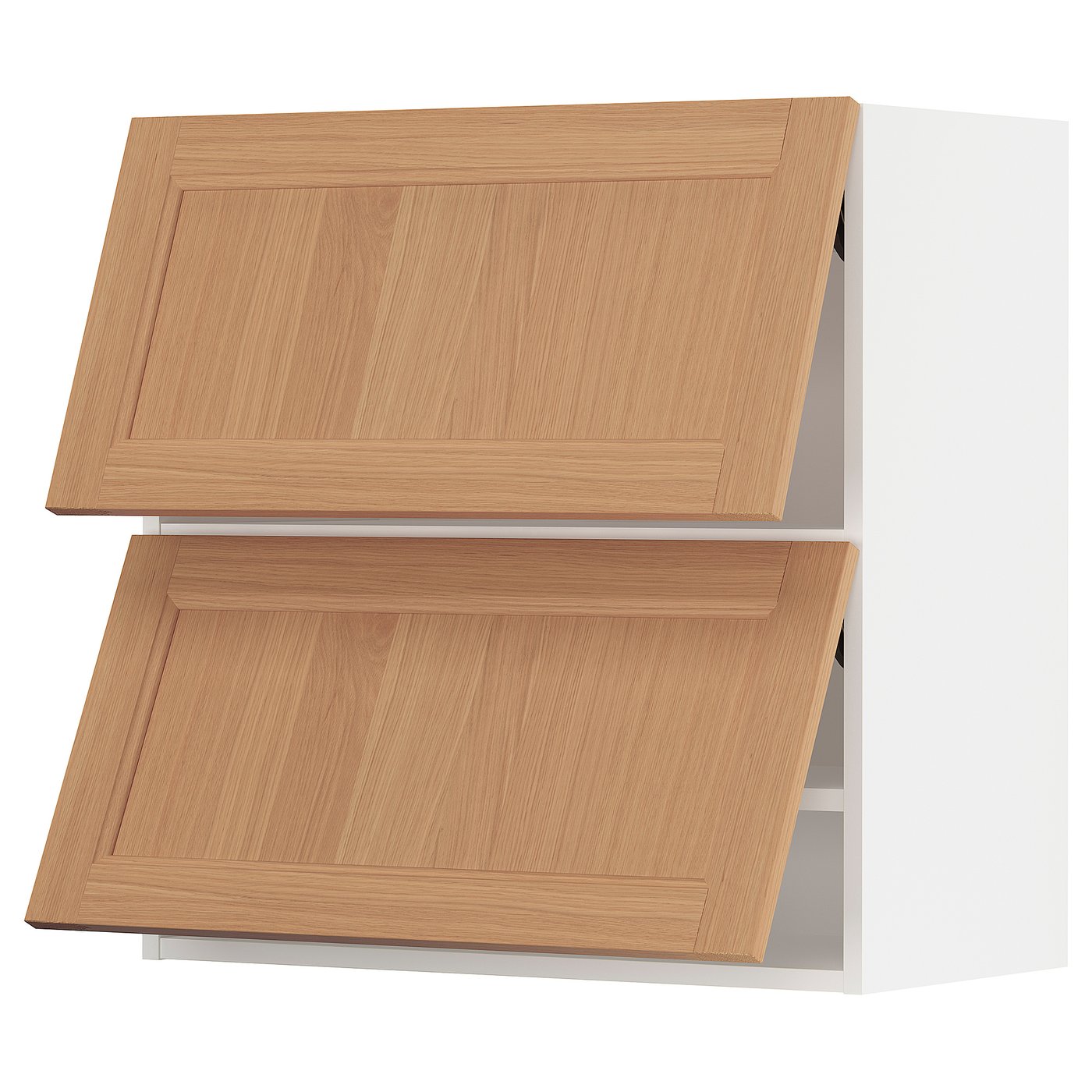 SEKTION wall horizontal w 2 doors, white/Vedhamn oak, 30x15x30" IKEA