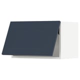 SEKTION Wall cabinet horizontal w/ push-op, white Axstad/matte blue, 24x15x15 "