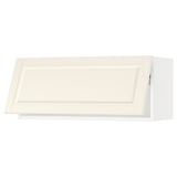 SEKTION Wall cabinet horizontal w/ push-op, white/Bodbyn off-white, 36x15x15 "