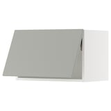 SEKTION Wall cabinet horizontal w/ push-op, white/Havstorp light gray, 24x15x15 "