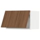 SEKTION Wall cabinet horizontal w/ push-op, white/Tistorp brown walnut effect, 24x15x15 "
