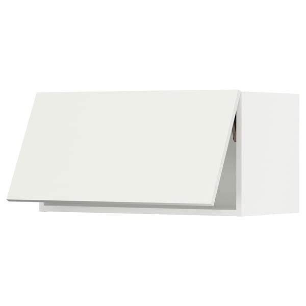 SEKTION Wall cabinet horizontal w/ push-op, white/Vallstena white, 30x15x15 "