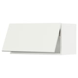 SEKTION Wall cabinet horizontal w/ push-op, white/Vallstena white, 30x15x15 "