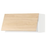 SEKTION Wall cabinet horizontal, white/Askersund light ash effect, 30x15x15 "
