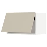 SEKTION Wall cabinet horizontal, white/Havstorp beige, 24x15x15 "