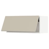 SEKTION Wall cabinet horizontal, white/Havstorp beige, 36x15x15 "