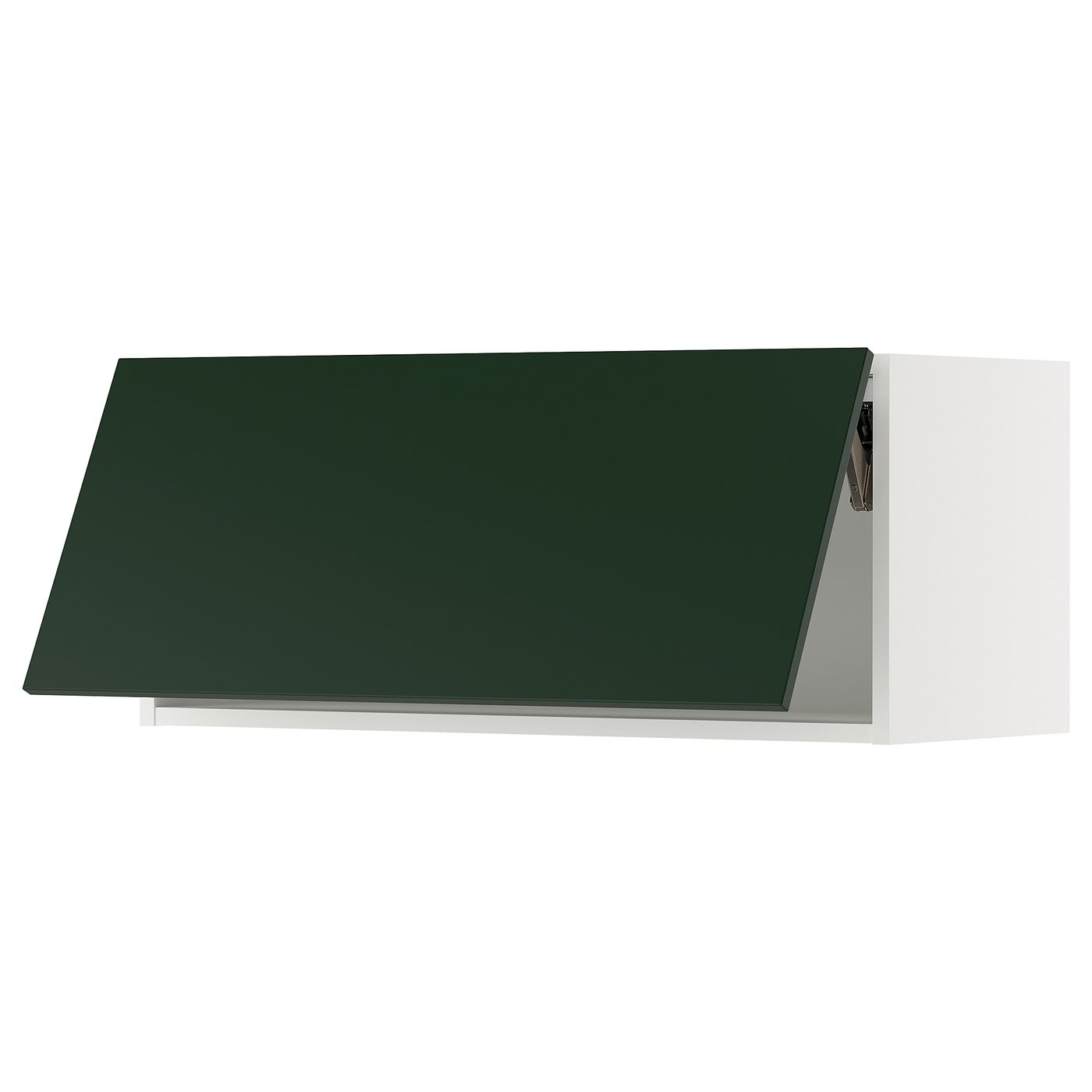 SEKTION wall cabinet horizontal, white/Havstorp deep green