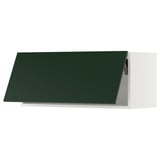 SEKTION Wall cabinet horizontal, white/Havstorp deep green, 36x15x15 "