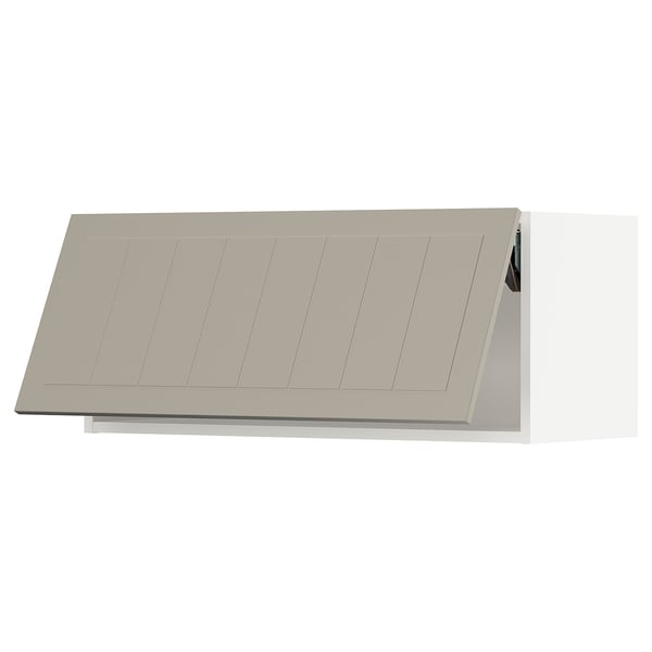 SEKTION Wall cabinet horizontal, white/Stensund beige, 36x15x15 "
