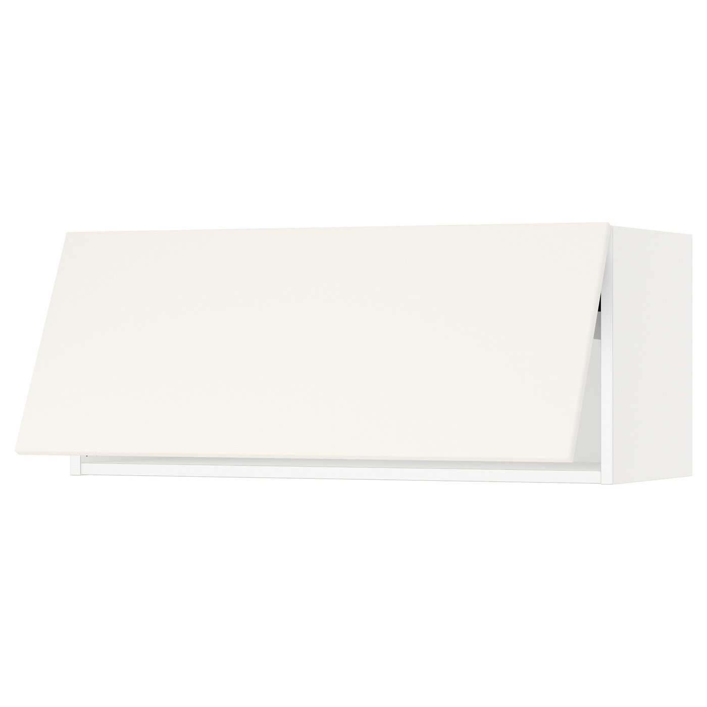 SEKTION wall cabinet horizontal, white/Veddinge white, 36x15x15