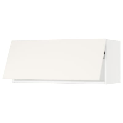 SEKTION Wall cabinet horizontal, white/Veddinge white, 36x15x15 "