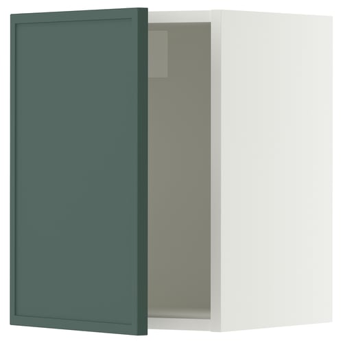 SEKTION Wall cabinet, white/Aspudden dark gray-green, 15x15x20 "