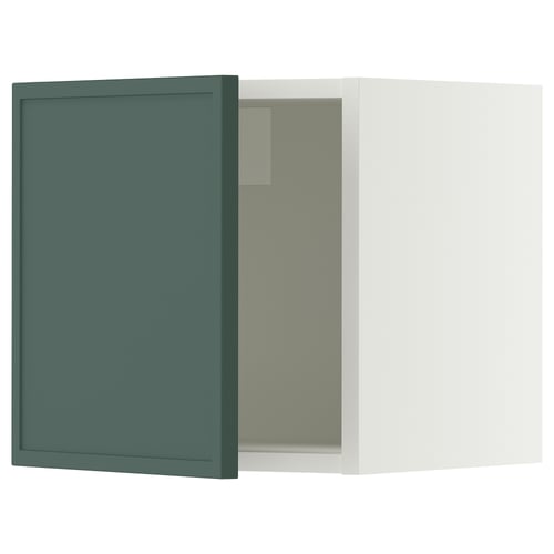 SEKTION Wall cabinet, white/Aspudden dark gray-green, 15x15x15 "