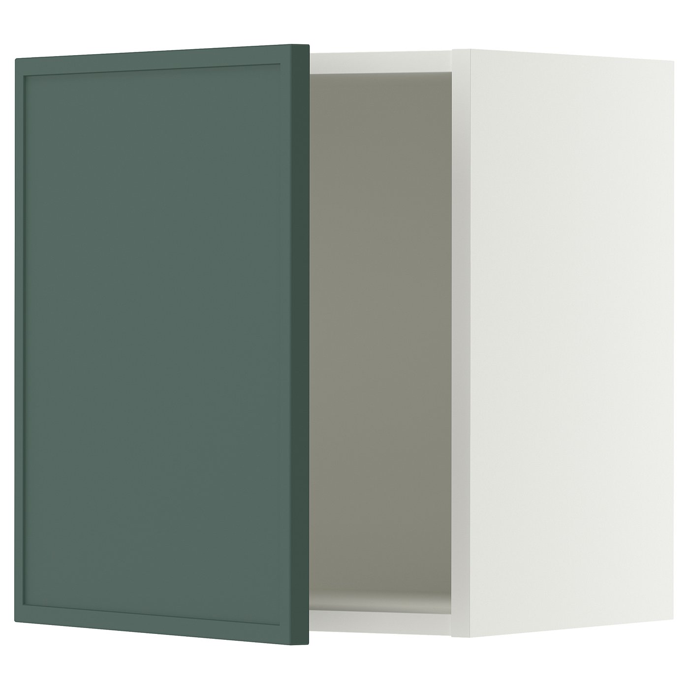 SEKTION wall cabinet, white/Aspudden dark gray-green, 18x15x20