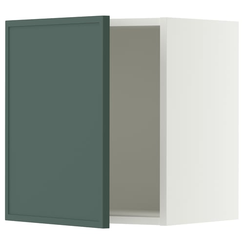 SEKTION Wall cabinet, white/Aspudden dark gray-green, 18x15x20 "
