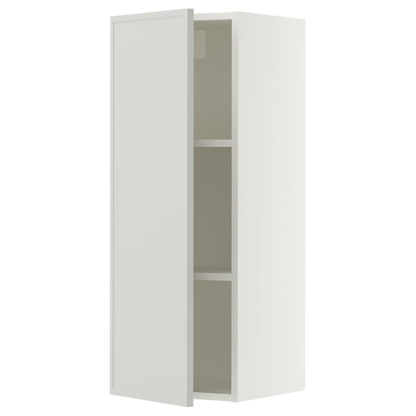 SEKTION Wall cabinet, white/Aspudden light gray, 15x15x40 "