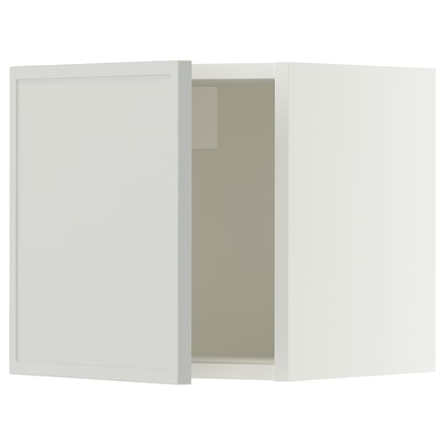 SEKTION Wall cabinet, white/Aspudden light gray, 15x15x15 "