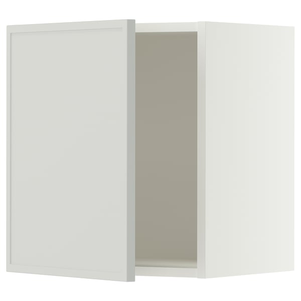 SEKTION Wall cabinet, white/Aspudden light gray, 18x15x20 "